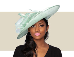 ELENA FASCINATOR HAT - Mint Green