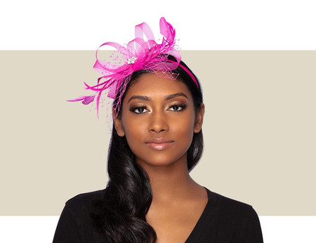 PIXIE FASCINATOR - Fuchsia - Gold Coast 