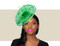 TESSA Fascinator Wedding Hat - Summer Green