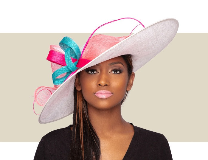 Details about   New high quality Kentucky Derby Sinamay hat 