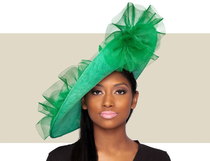 Green hats on sale and fascinators