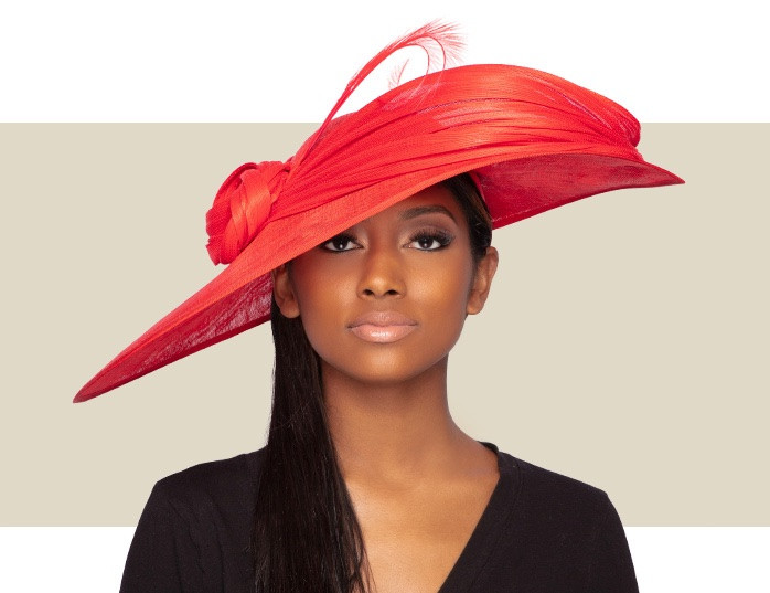 MERTA HAT - Red - Gold Coast Couture