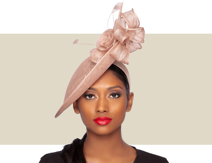 gold coloured hats for weddings
