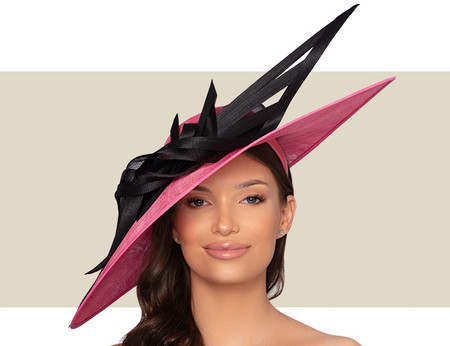 BERNADETTE HAT - Lipstick Pink and 