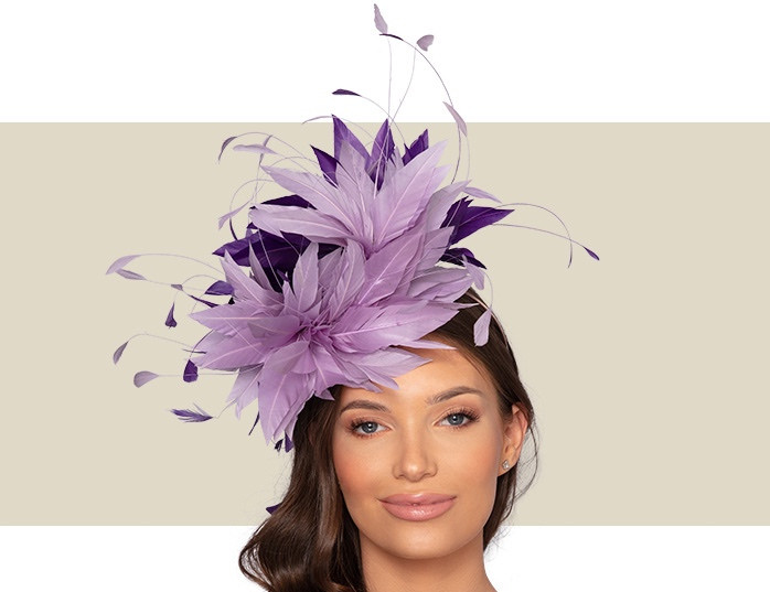 lilac hats and fascinators