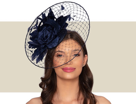 PARIS FANCY HEADPIECE - Navy Blue 