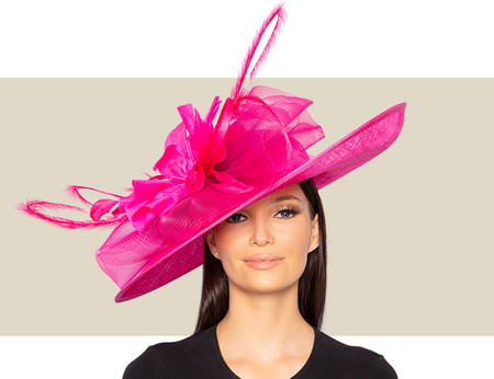 LISBON HAT - Hot Pink - Gold Coast Couture