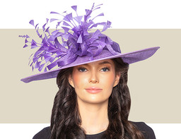 KARI KENTUCKY DERBY HAT - Lilac