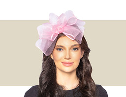 CARLY FASCINATOR - Bubble Gum Pink