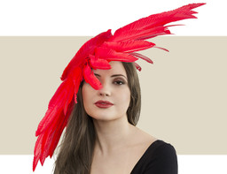 COUTURE HEADPIECE - Red