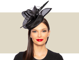 RAVEN FASCINATOR HAT - Black