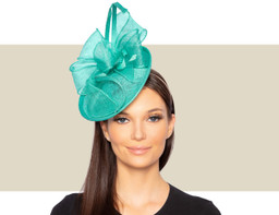 LEANN COCKTAIL HAT - Jade Green