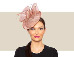 LEANN COCKTAIL HAT - Rose Pink