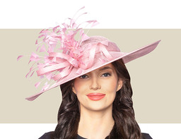 KARI KENTUCKY DERBY HAT - Light Pink