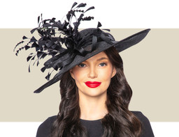 KARI KENTUCKY DERBY HAT - Black