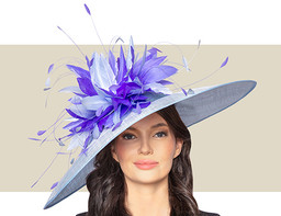 CUSTOM KENTUCKY DERBY HAT - Lilac and Purple