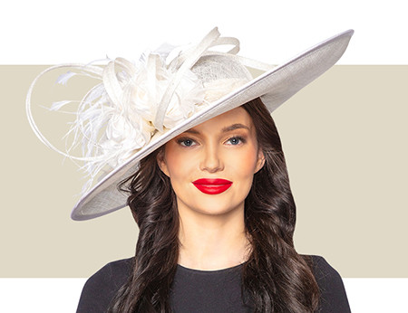 VALERA KENTUCKY DERBY HAT - Ivory - Gold Coast Couture