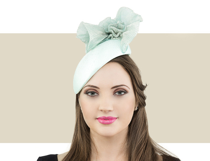 mint green fascinator hat