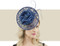 Lace Disc Fascinator Wedding Hat - Navy