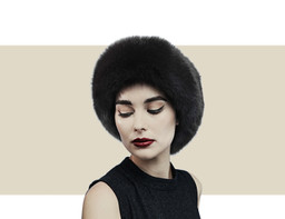 Gina Foster Nassak brown fox fur winter hat