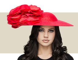 ROSETTE HAT - Red