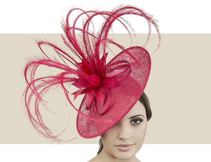 ruby red fascinator