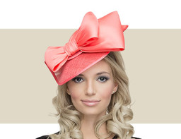 LARGE BOW - Coral