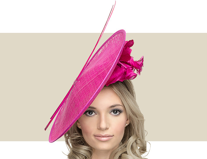 Magenta wedding hats Clearance