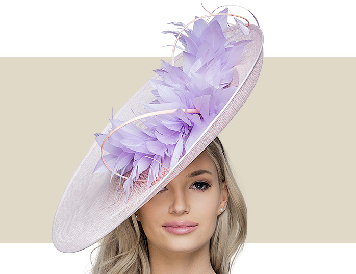 lilac hats and fascinators