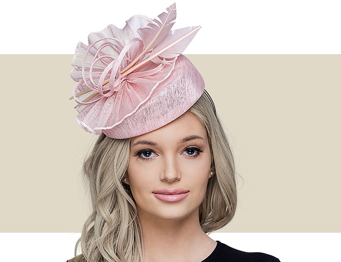 pink occasion hat