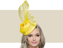 NADINE COCKTAIL HAT - Yellow