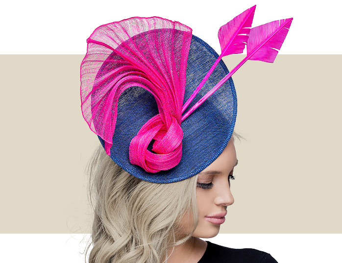 CHERRY - Navy with Hot Pink - Gold 