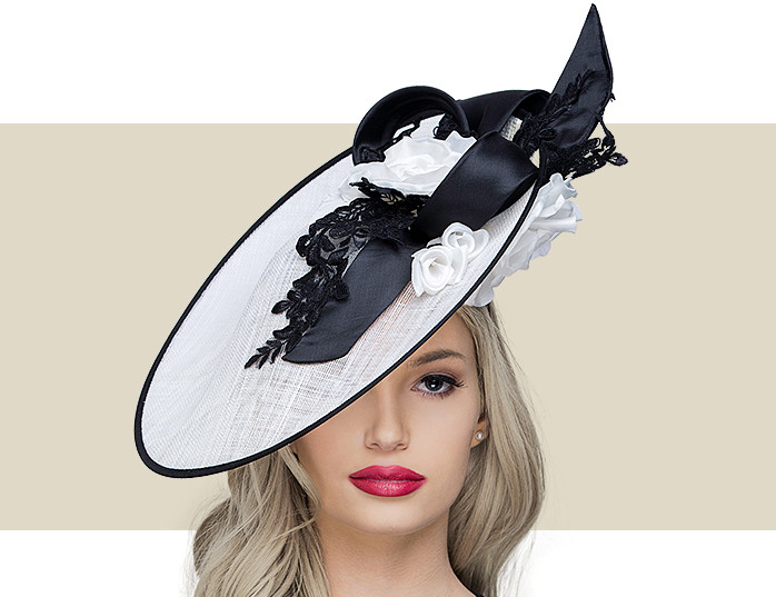 Sinamay \u0026 Lace Fascinator Headpiece 