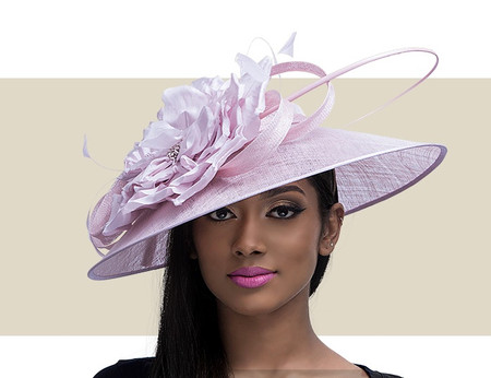 Lady Diane Light Pink Fascinator Hat 