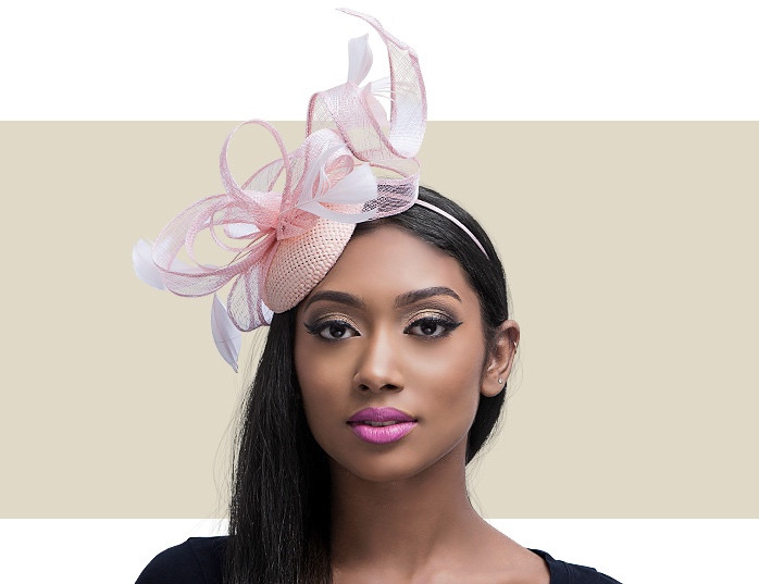 Bessie Light Pink Fascinators - Women's Hats for Special Occasions