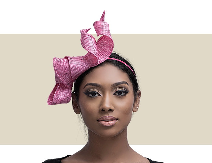 Hot Pink Feather Fascinator Headpiece 