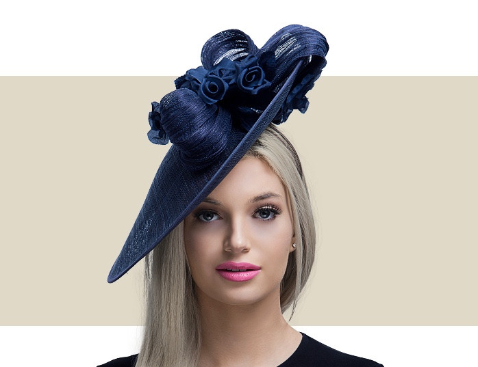 fascinator hat blue