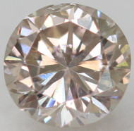 CERTIFIED 0.21 CARAT PINKISH BROWN VS1 ROUND BRILLIANT NATURAL LOOSE DIAMOND 3.82MM  *360 PROFESSIONAL VIDEO & IMAGES