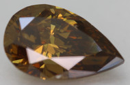 CERTIFIED 2.04 CARAT BROWN ORANGE VVS2 PEAR NATURAL LOOSE DIAMOND 10.89X6.86MM  *360 PROFESSIONAL VIDEO & IMAGES