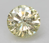 0.54 CARAT FANCY YELLOW ROUND BRILLIANT NATURAL LOOSE DIAMOND FOR RING 5.42MM *360 PROFESSIONAL VIDEO & IMAGES