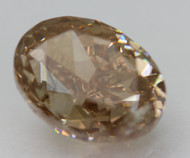 Certified 3.63 Carat Fancy Orangy Brown VS2 Oval Natural Loose Diamond 9.69x7.23mm  *360 PROFESSIONAL VIDEO & IMAGES