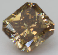 CERTIFIED 2.61 CARAT YELLOW BROWN VVS1 RADIANT NATURAL LOOSE DIAMOND 7.76X7.32MM  *360 PROFESSIONAL VIDEO & IMAGES