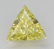 0.22 CARAT CANARY YELLOW SI1 TRIANGLE NATURAL LOOSE DIAMOND 4.23X4.20MM *REAL IS RARE, REAL IS A DIAMOND