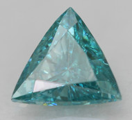 0.21 CARAT GREEN BLUE SI1 TRIANGLE NATURAL LOOSE DIAMOND 4.21X4.12MM *REAL IS RARE, REAL IS A DIAMOND
