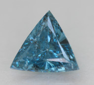0.32 CARAT VIVID BLUE SI2 TRIANGLE NATURAL LOOSE DIAMOND 5.02X4.91MM *360 PROFESSIONAL VIDEO & IMAGES
