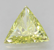 0.17 CARAT CANARY YELLOW VVS2 TRIANGLE NATURAL LOOSE DIAMOND 4.62X4.48MM *360 PROFESSIONAL VIDEO & IMAGES