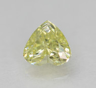 0.17 CARAT CANARY YELLOW VS2 HEART SHAPE NATURAL LOOSE DIAMOND 3.54X3.35MM *360 PROFESSIONAL VIDEO & IMAGES