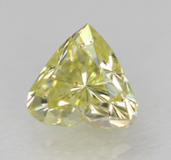 0.17 CARAT CANARY YELLOW VS1 HEART SHAPE NATURAL LOOSE DIAMOND 3.37X3.30MM *360 PROFESSIONAL VIDEO & IMAGES