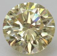 CERTIFIED 1.05 CARAT FANCY YELLOW VS2 ROUND BRILLIANT NATURAL LOOSE DIAMOND 6.5MM  *360 PROFESSIONAL VIDEO & IMAGES