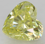 0.20 CARAT CANARY YELLOW VS2 HEART SHAPE NATURAL LOOSE DIAMOND 3.73X3.70MM *360 PROFESSIONAL VIDEO & IMAGES